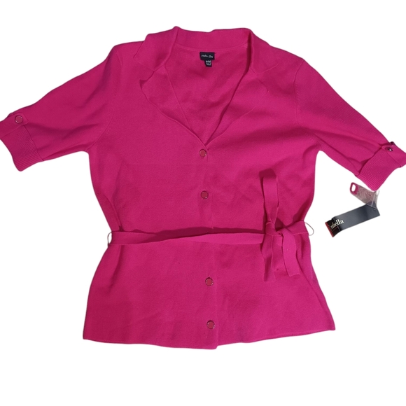 Pink Button-Up Women's Top - Picture 1 of 6
